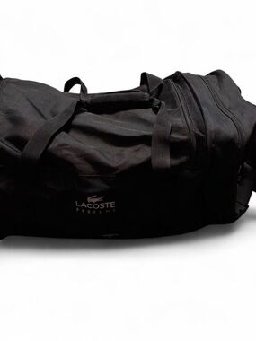 Lacoste Black Duffle Bag to Backpack